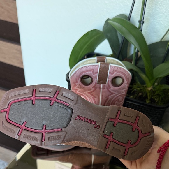 Durango Pink and Brown Kids' Western Boots - Picture 2 of 6